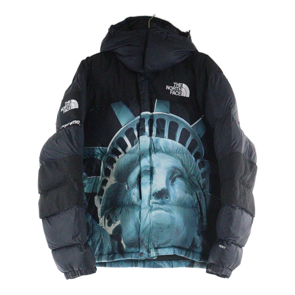 SUPREME(シュプリーム) 19AW×THE NORTH FACE Statue of Liberty Baltoro Jacket NF0A47EW ザノースフェイス スタチュー オブ リバティ バルトロ ダウンジャケット ブラック