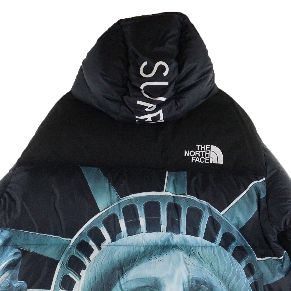 SUPREME(シュプリーム) 19AW×THE NORTH FACE Statue of Liberty Baltoro Jacket NF0A47EW ザノースフェイス スタチュー オブ リバティ バルトロ ダウンジャケット ブラック