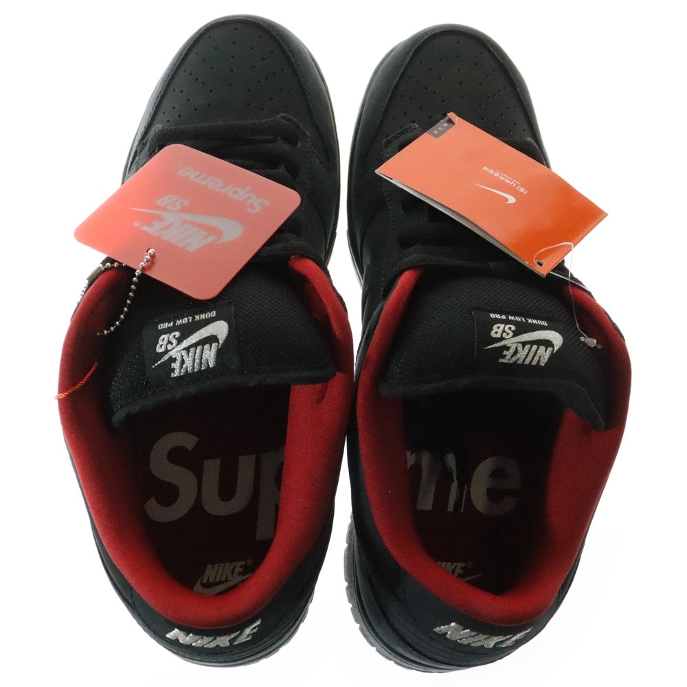 NIKE SB(ナイキエスビー) 25FW×SPUREME DUNK LOW BLACK HQ8487-001 シュプリーム SB ダンク ロー ブラック US12/30.0cm ブラック