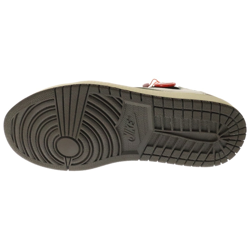 NIKE(ナイキ) ×TRAVIS SCOTT AIR JORDAN 1 LOW OG SP-T CQ4277-001 トラヴィススコット エアジョーダン ローカットスニーカー US9.5/27.5cm ブラウン/ブラック