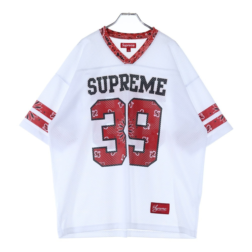 SUPREME(シュプリーム) 25SS Bandana Football Jersey バンダナ フットボールジャージ ホワイト/レッド