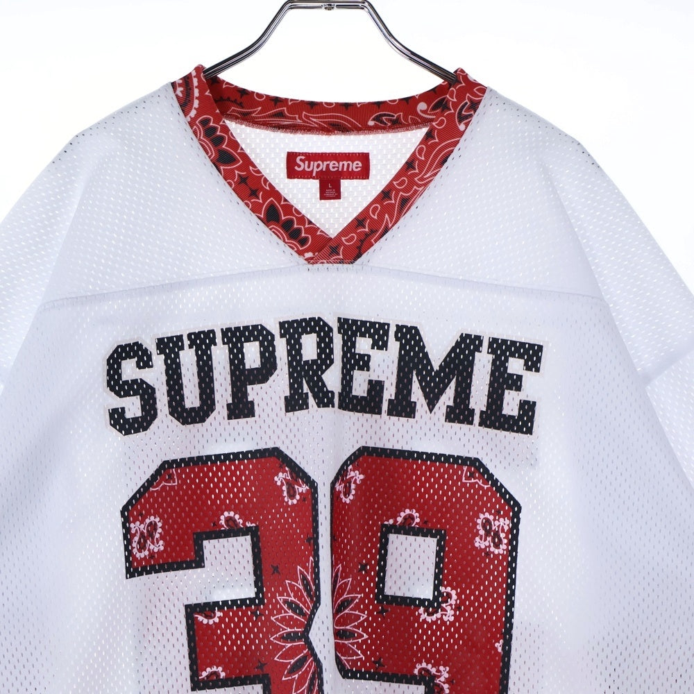 SUPREME(シュプリーム) 25SS Bandana Football Jersey バンダナ フットボールジャージ ホワイト/レッド