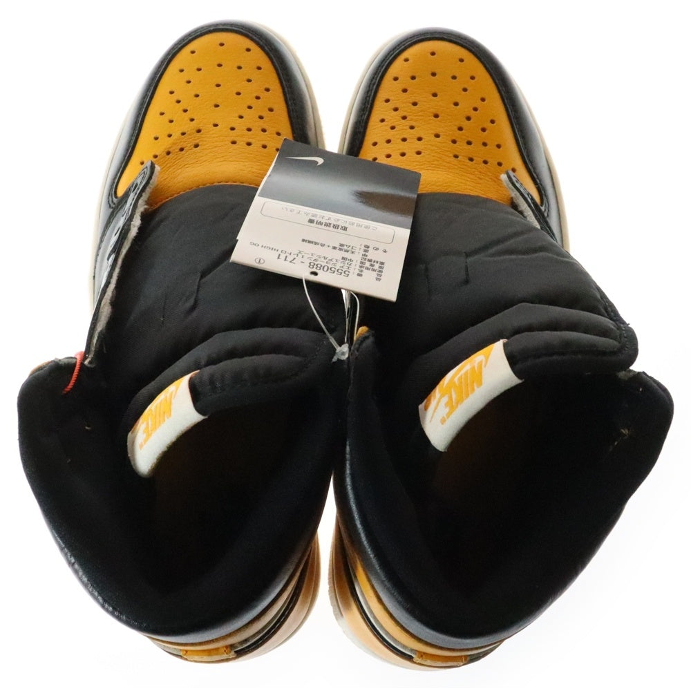 NIKE(ナイキ) AIR JORDAN 1 RETRO HIGH OG Taxi 555088-711 エアジョーダン 1 レトロ タクシー ハイカットスニーカー シューズ イエロー/ブラック US8/26.0cm