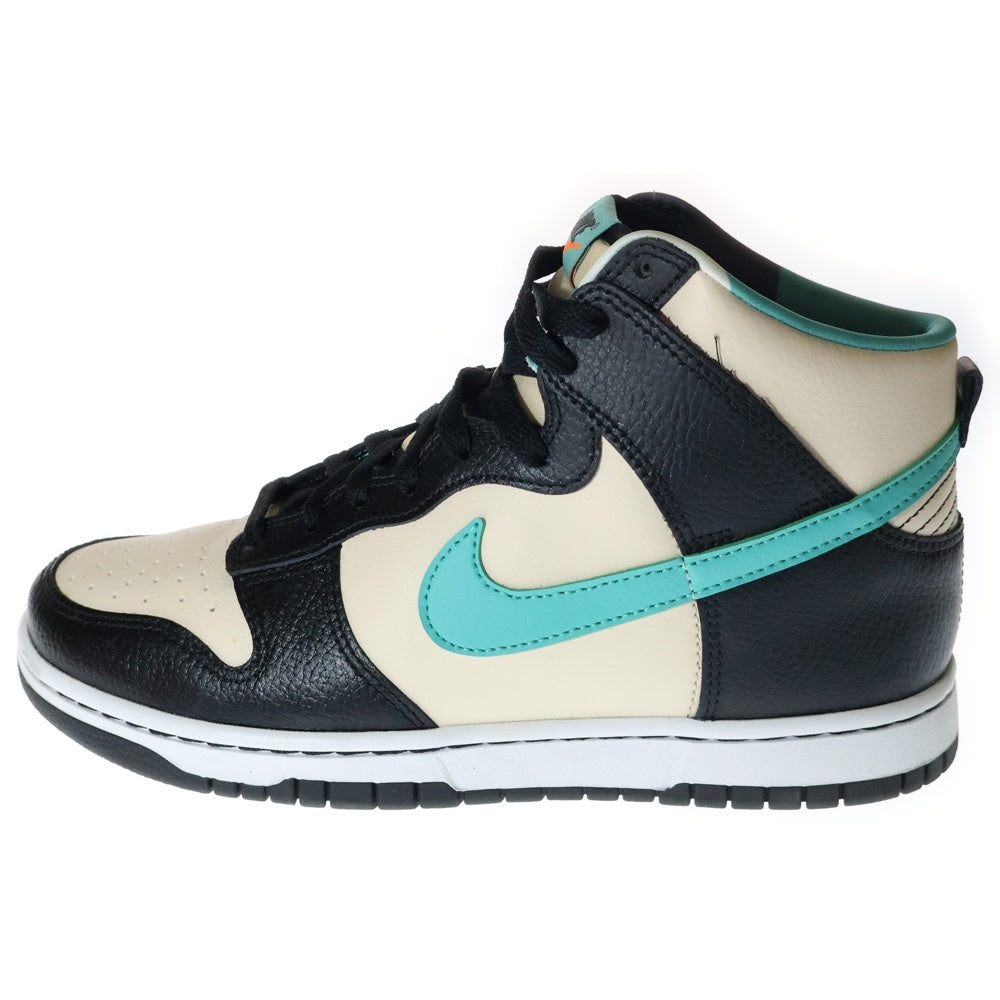 NIKE(ナイキ) DUNK HIGH RETRO EMB PEARL WHITE DO9455-200 ダンクハイEMB パールホワイト ハイカットスニーカーシューズ ブラック/ベージュ US8/26.0cm