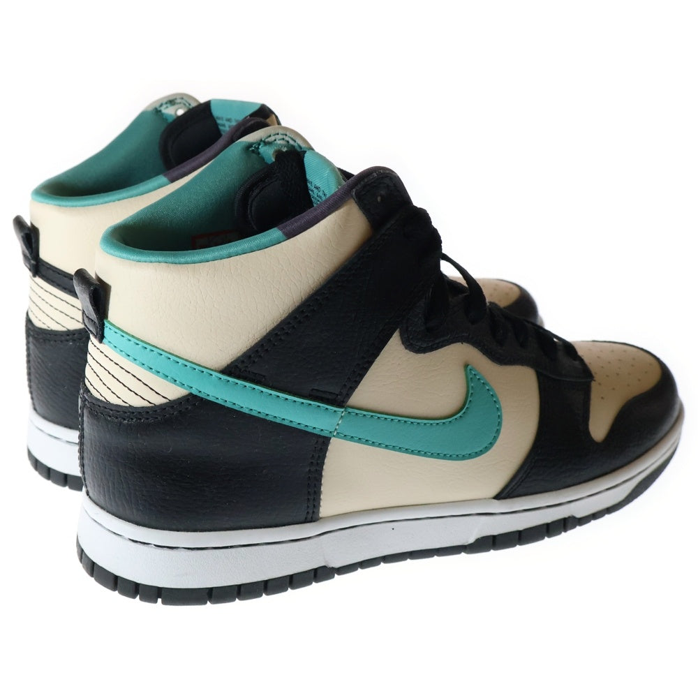 NIKE(ナイキ) DUNK HIGH RETRO EMB PEARL WHITE DO9455-200 ダンクハイEMB パールホワイト ハイカットスニーカーシューズ ブラック/ベージュ US8/26.0cm