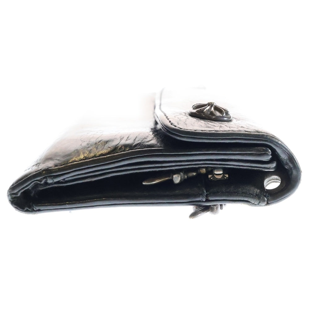 CHROME HEARTS(クロムハーツ) WAVE ウェーブ レザーウォレット 財布 ブラック BCA374