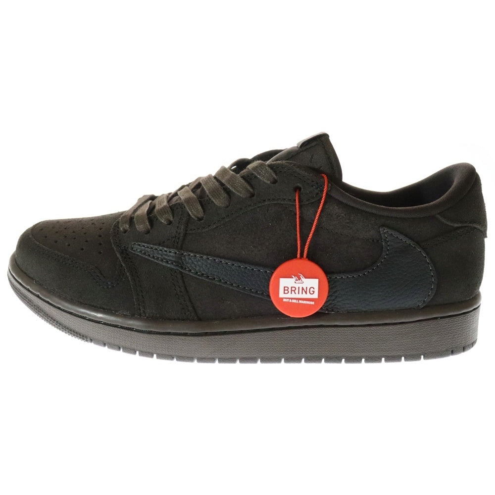 NIKE(ナイキ) ×TRAVIS SCOTT AIR JORDAN 1 LOW OG SP VELVET BROWN DM7866-202 トラヴィススコット エアジョーダン ローカットスニーカー US10/28cm ベルベットブラウン