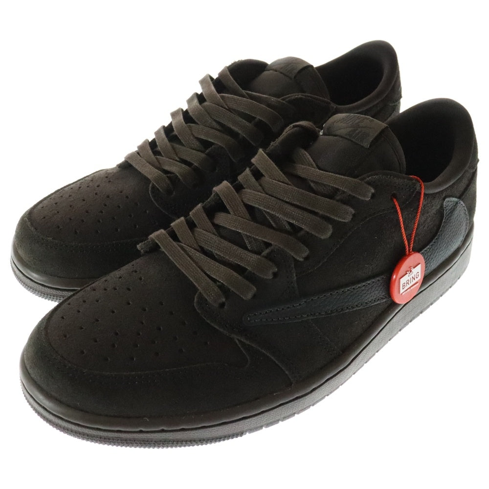 NIKE(ナイキ) ×TRAVIS SCOTT AIR JORDAN 1 LOW OG SP VELVET BROWN DM7866-202 トラヴィススコット エアジョーダン ローカットスニーカー US10/28cm ベルベットブラウン