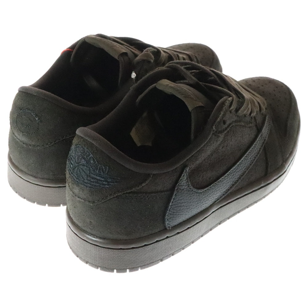 NIKE(ナイキ) ×TRAVIS SCOTT AIR JORDAN 1 LOW OG SP VELVET BROWN DM7866-202 トラヴィススコット エアジョーダン ローカットスニーカー US10/28cm ベルベットブラウン