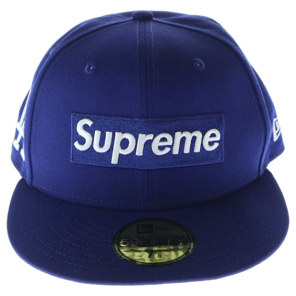 SUPREME(シュプリーム) 24SS ×New Era MLB BOX LOGO ×ニューエラ ボックスロゴ ベースボールキャップ 帽子 ブルー