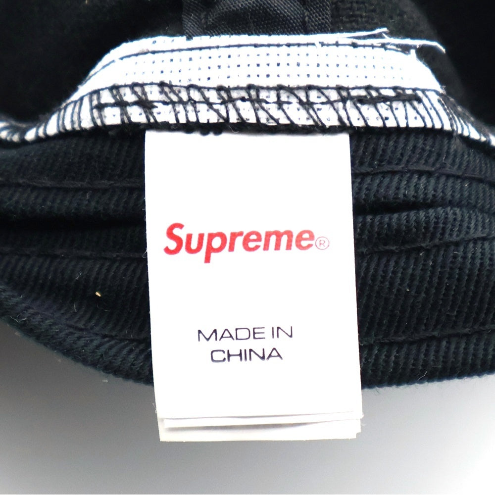 SUPREME(シュプリーム) 24SS Twill Patch 5-Panel フロント刺繍キャップ 帽子 ブラック