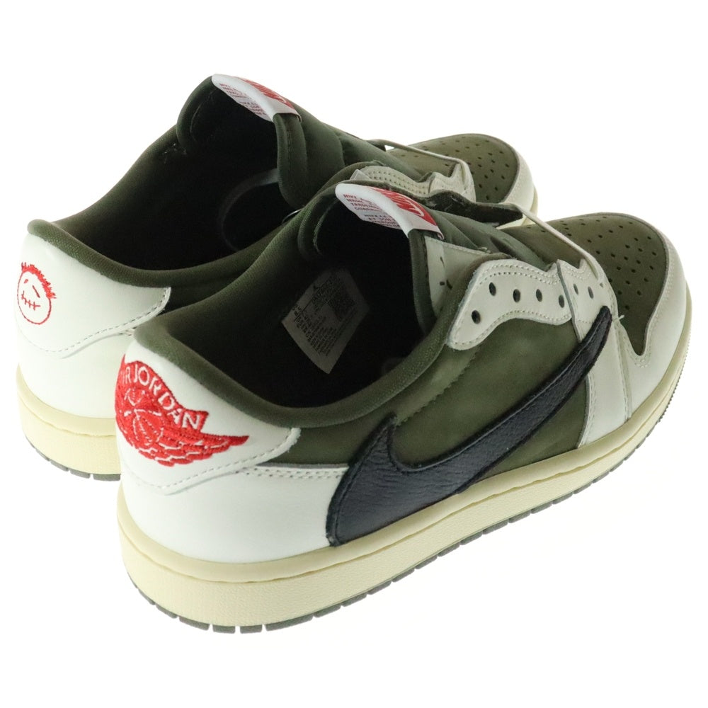 NIKE(ナイキ) ×TRAVIS SCOTT AIR JORDAN 1 LOW OG SP Reverse Olive DM7866-200 トラヴィススコット エアジョーダン1 リバースオリーブ ローカットスニーカー US8.5/26.5cm