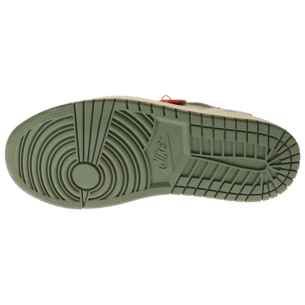 NIKE(ナイキ) ×TRAVIS SCOTT AIR JORDAN 1 LOW OG SP Reverse Olive DM7866-200 トラヴィススコット エアジョーダン1 リバースオリーブ ローカットスニーカー US8.5/26.5cm