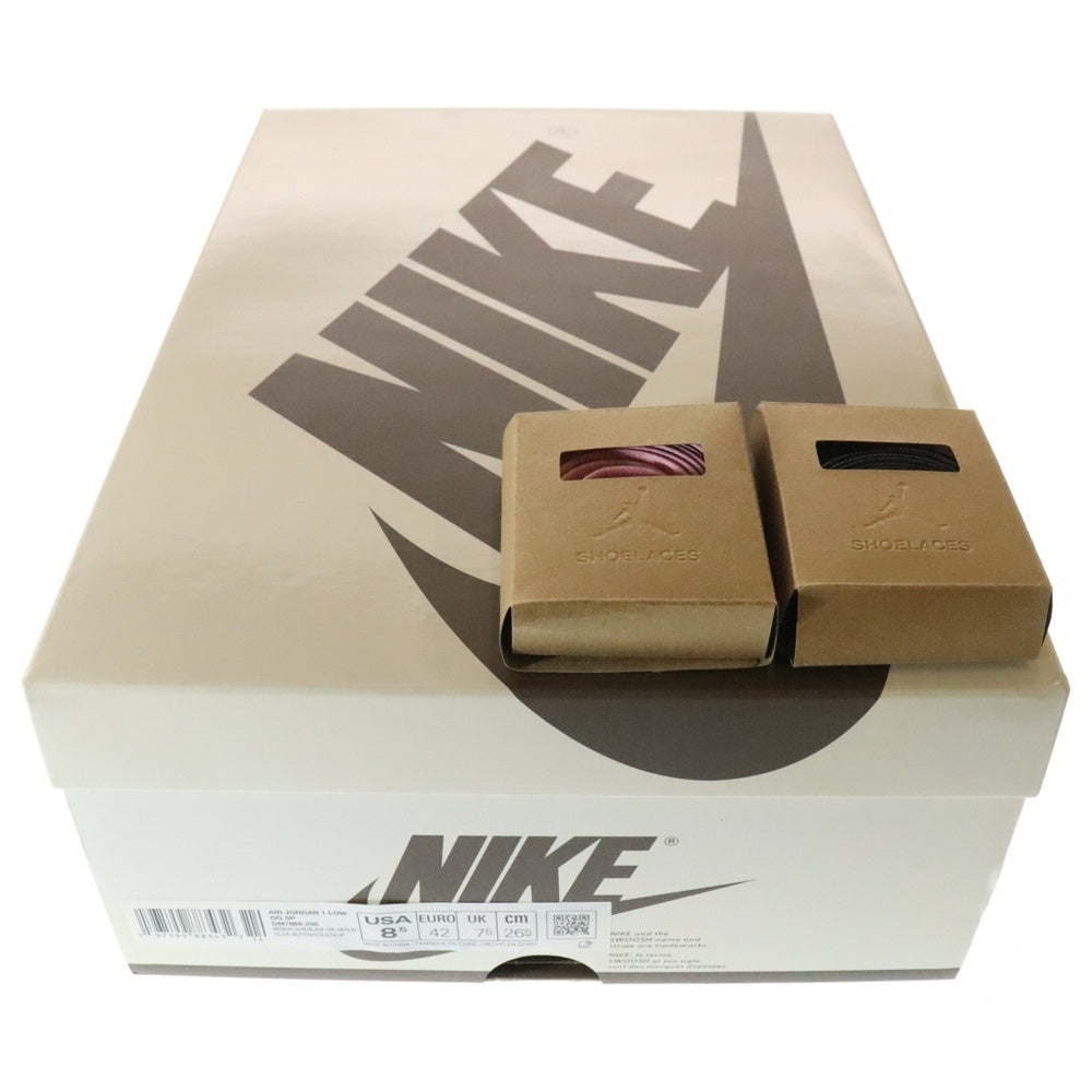 NIKE(ナイキ) ×TRAVIS SCOTT AIR JORDAN 1 LOW OG SP Reverse Olive DM7866-200 トラヴィススコット エアジョーダン1 リバースオリーブ ローカットスニーカー US8.5/26.5cm