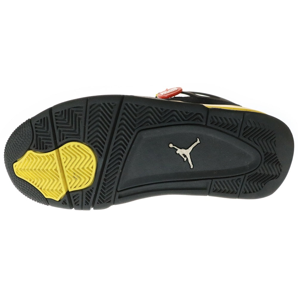 NIKE(ナイキ) AIR JORDAN 4 RETRO THUNDER DH6927-017 エアジョーダン 4 レトロ サンダー ハイカットスニーカー US8/26.0cm ブラック/イエロー