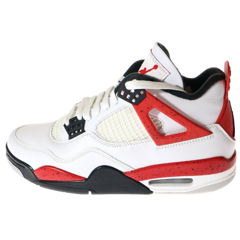 NIKE(ナイキ) AIR JORDAN 4 RETRO RED CEMENT エアジョーダン4 DH6927-161 レトロ レッドセメント ミッドカットスニーカー ホワイト/レッド/ブラック US8/26.0cm