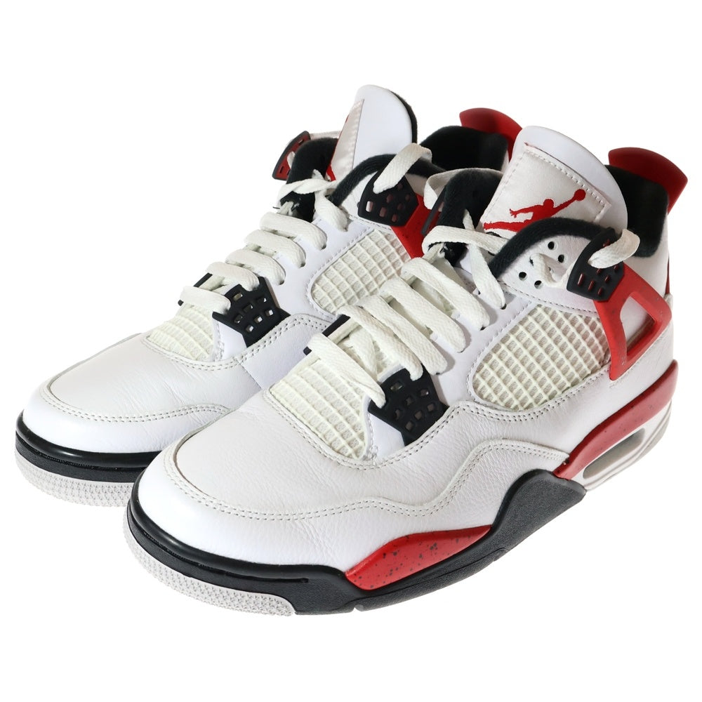 NIKE(ナイキ) AIR JORDAN 4 RETRO RED CEMENT エアジョーダン4 DH6927-161 レトロ レッドセメント ミッドカットスニーカー ホワイト/レッド/ブラック US8/26.0cm