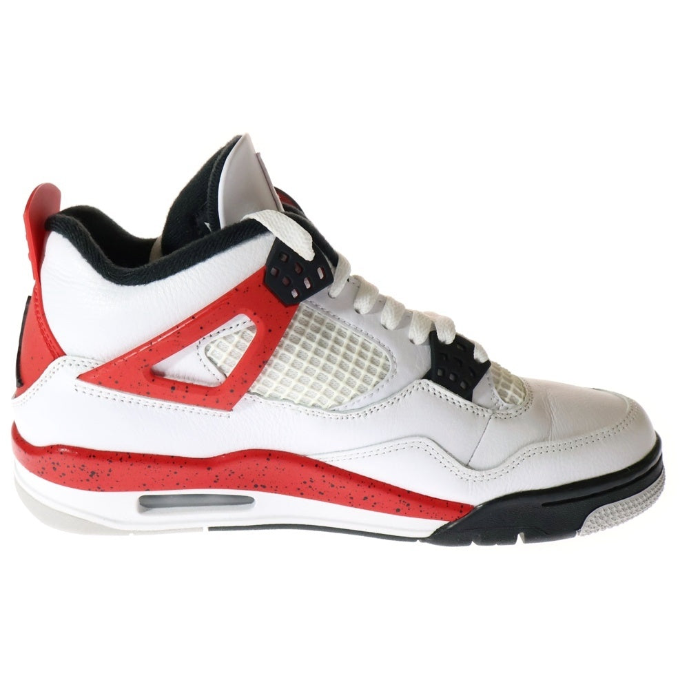 NIKE(ナイキ) AIR JORDAN 4 RETRO RED CEMENT エアジョーダン4 DH6927-161 レトロ レッドセメント ミッドカットスニーカー ホワイト/レッド/ブラック US8/26.0cm