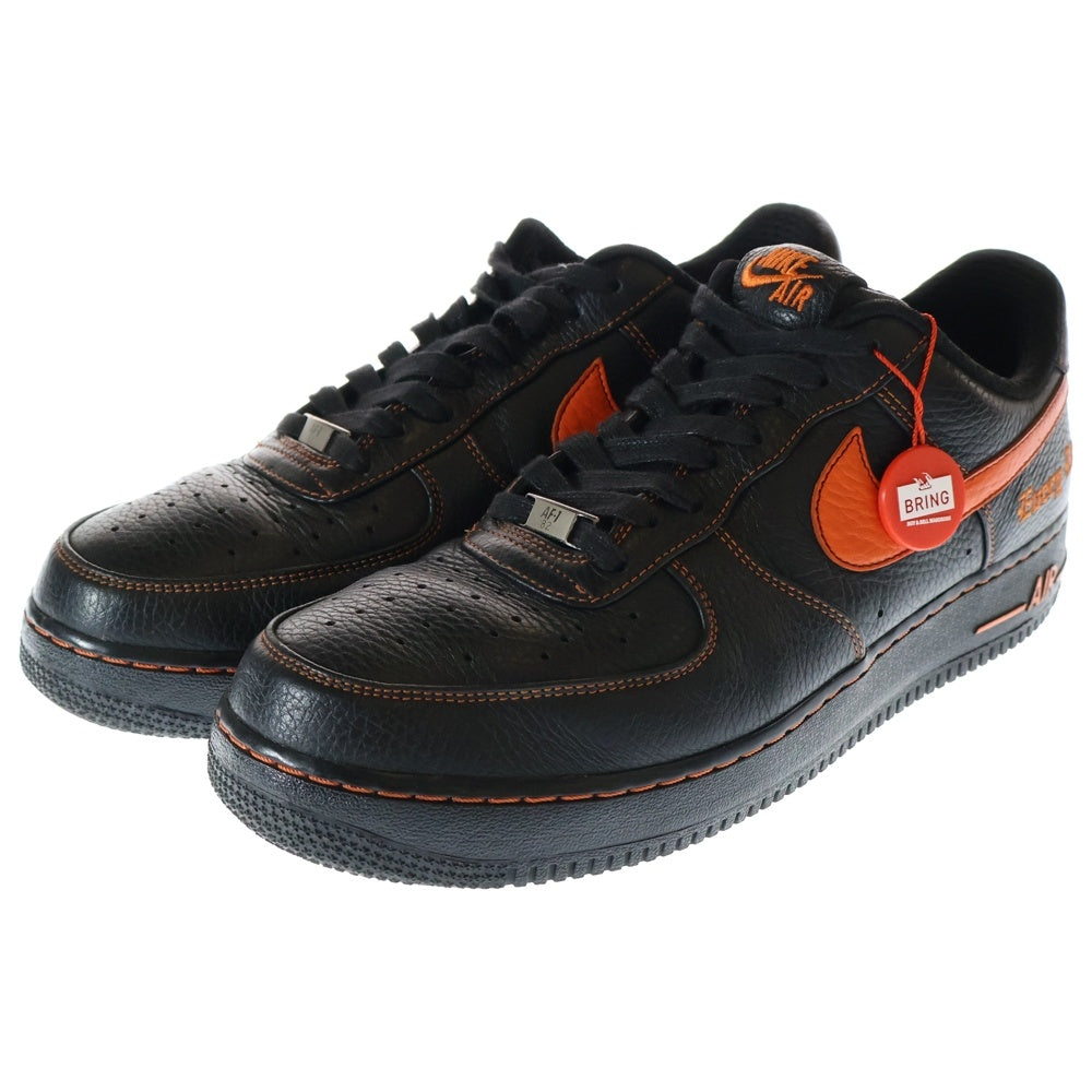 NIKE(ナイキ) ×VLONE AIR FORCE 1 LOW AA5360-001 ヴィーロン エアフォース ローカットスニーカー ブラック/オレンジ US11/29.0cm