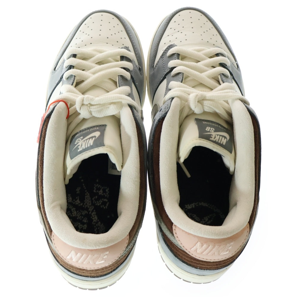 NIKE(ナイキ) ×Yuto Horigome Dunk Low Pro QS Wolf Gray ×堀米雄斗 FQ1180-001 ダンクロープロ キューエス ウルフグレー ローカットスニーカー US10.5/28.5cm グレー