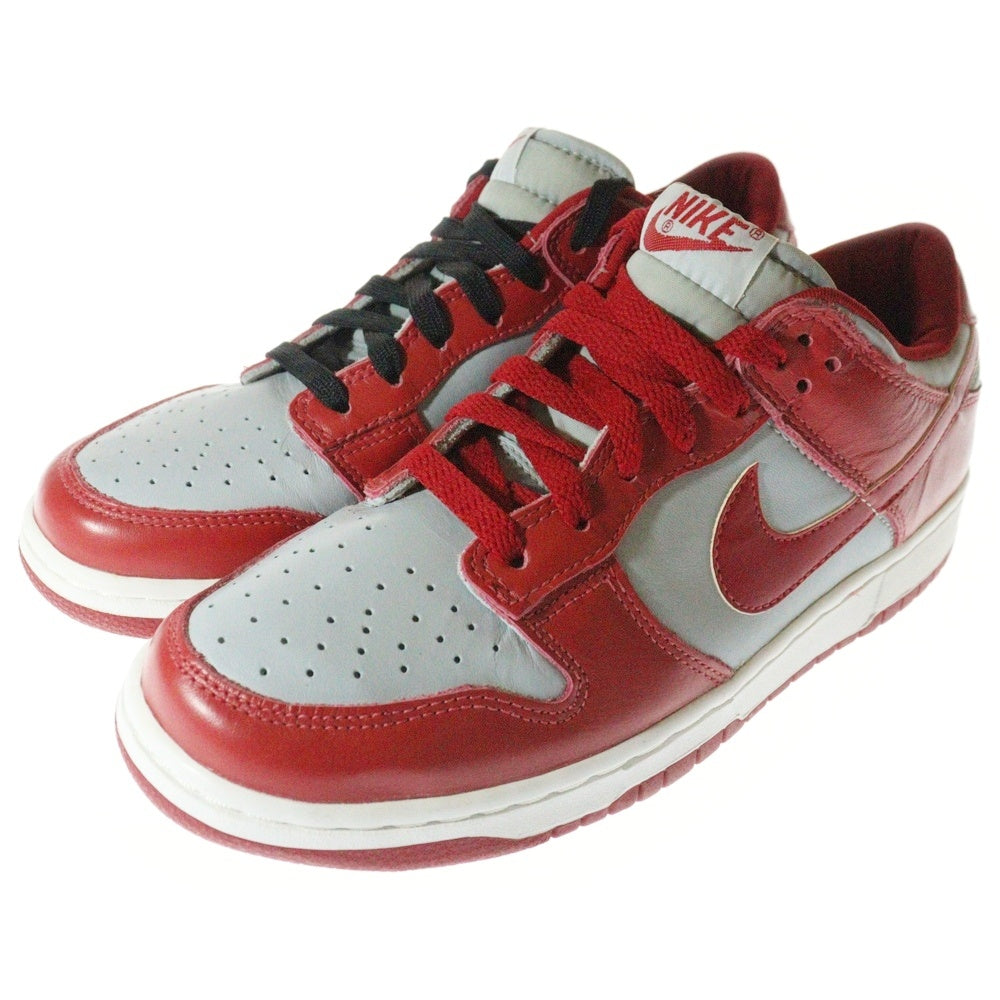 NIKE(ナイキ) 【観賞用1999年製】DUNK LOW 990507-HJ ダンク ローカットスニーカー US9/27.0cm レッド/グレー