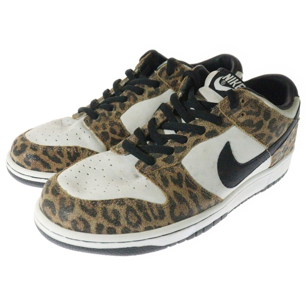 NIKE(ナイキ) 【観賞用2007年製】 DUNK LOW PREMIUM 312919-101 ダンクロー プレミアム ローカットスニーカー ホワイト/ブラウン US9/27.0cm