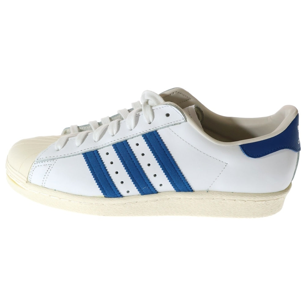 adidas(アディダス) SUPERSTAR 80s G61068 スーパースター ローカットスニーカー ホワイト/ブルー US8/26.0cm