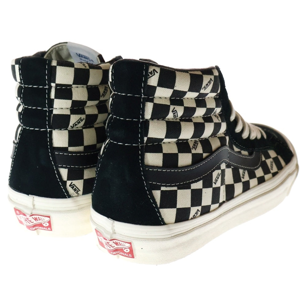 VANS(ヴァンズ) Sk8-Hi VN-0OZEGL5 スケートハイ ハイカットスニーカー ブラック/ホワイト US8.5/26.5cm