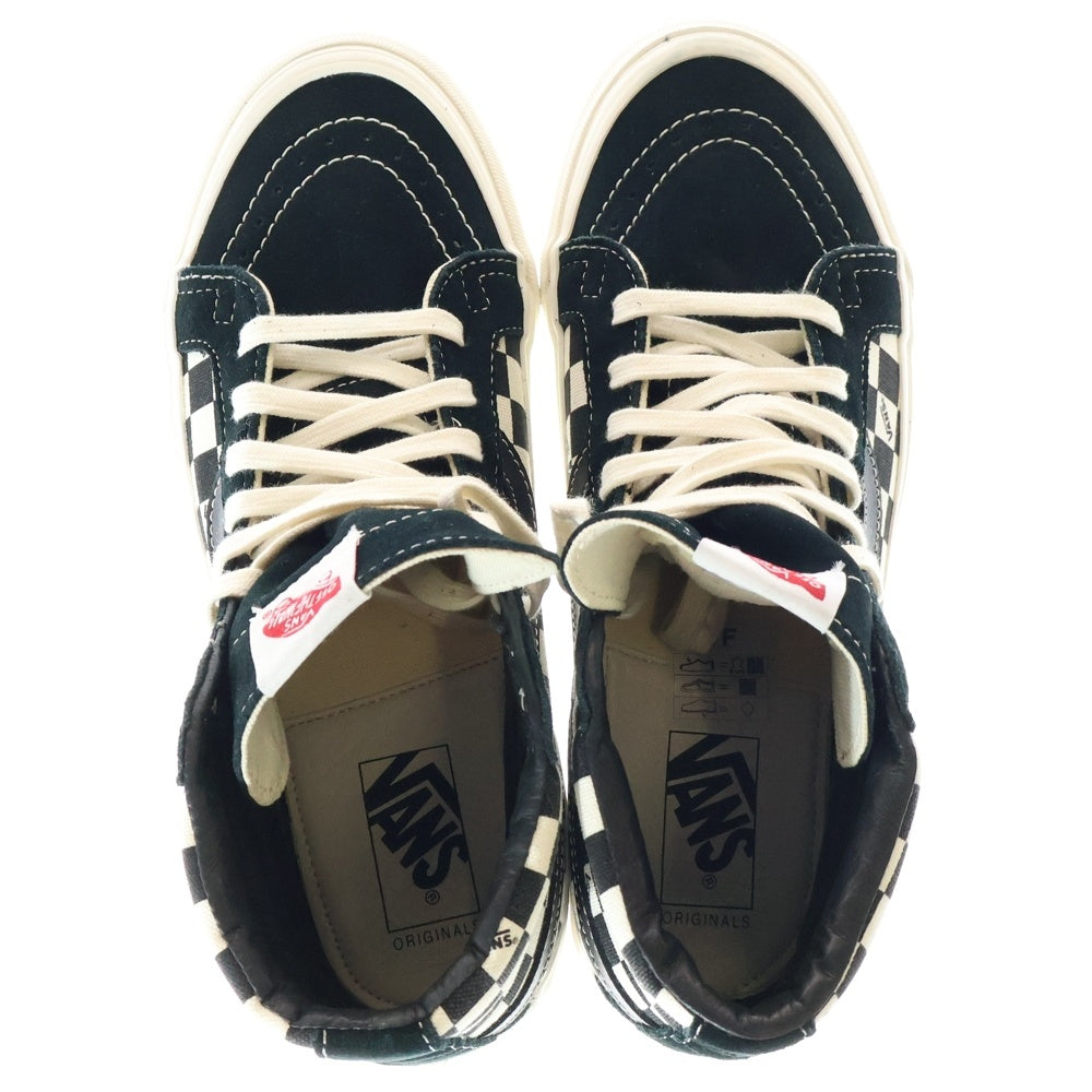 VANS(ヴァンズ) Sk8-Hi VN-0OZEGL5 スケートハイ ハイカットスニーカー ブラック/ホワイト US8.5/26.5cm