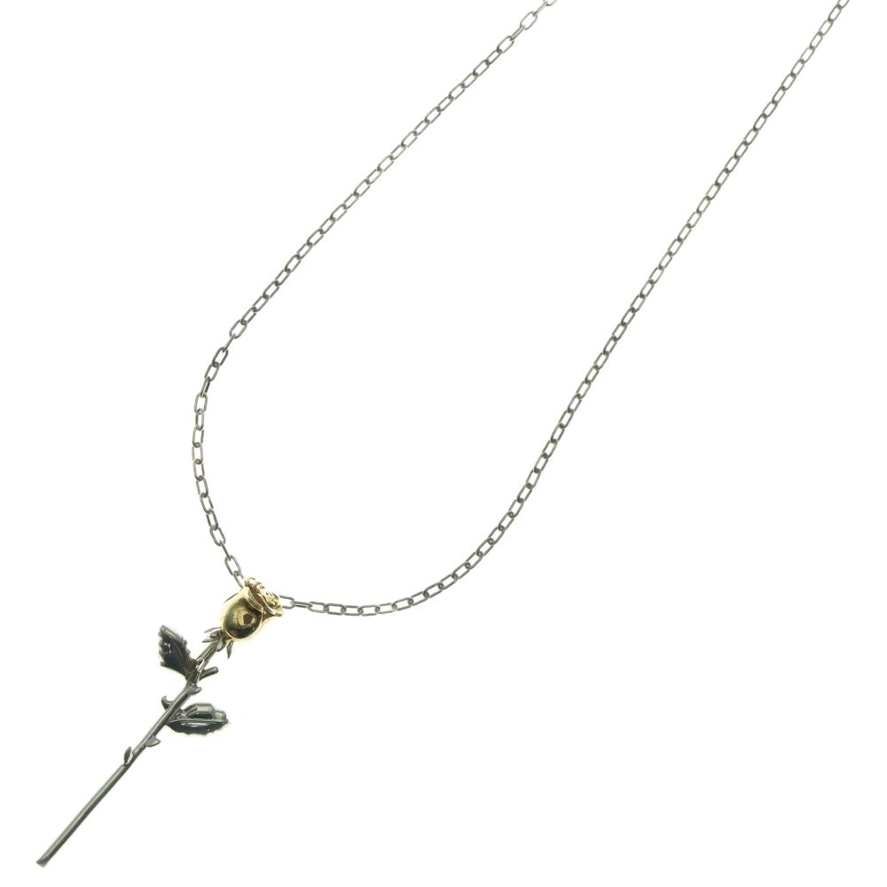 AMBUSH(アンブッシュ) ROSE CHARM NECKLACE ローズチャームネックレス シルバー/ゴールド