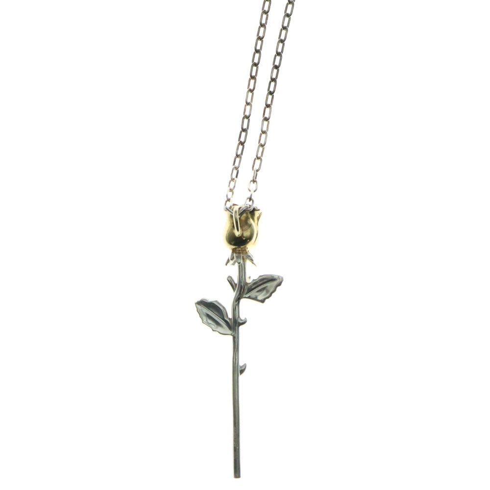 AMBUSH(アンブッシュ) ROSE CHARM NECKLACE ローズチャームネックレス シルバー/ゴールド