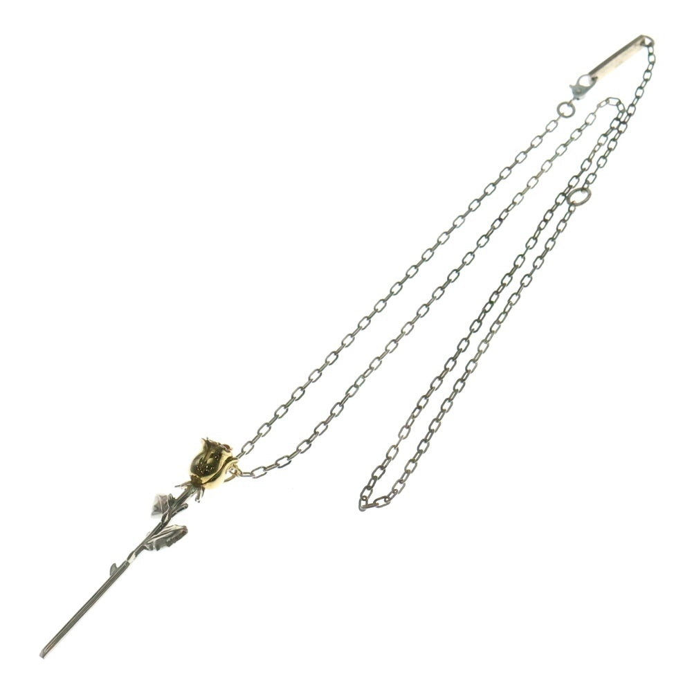 AMBUSH(アンブッシュ) ROSE CHARM NECKLACE ローズチャームネックレス シルバー/ゴールド