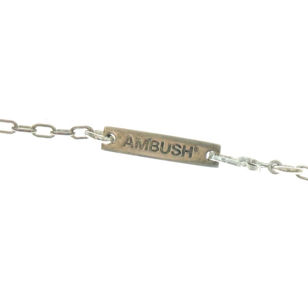 AMBUSH(アンブッシュ) ROSE CHARM NECKLACE ローズチャームネックレス シルバー/ゴールド