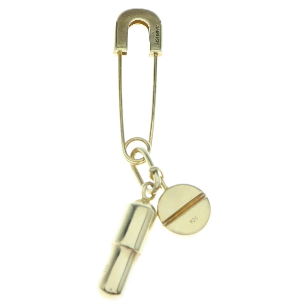 AMBUSH(アンブッシュ) Pill Charm Stud ピルチャームピアス ゴールド
