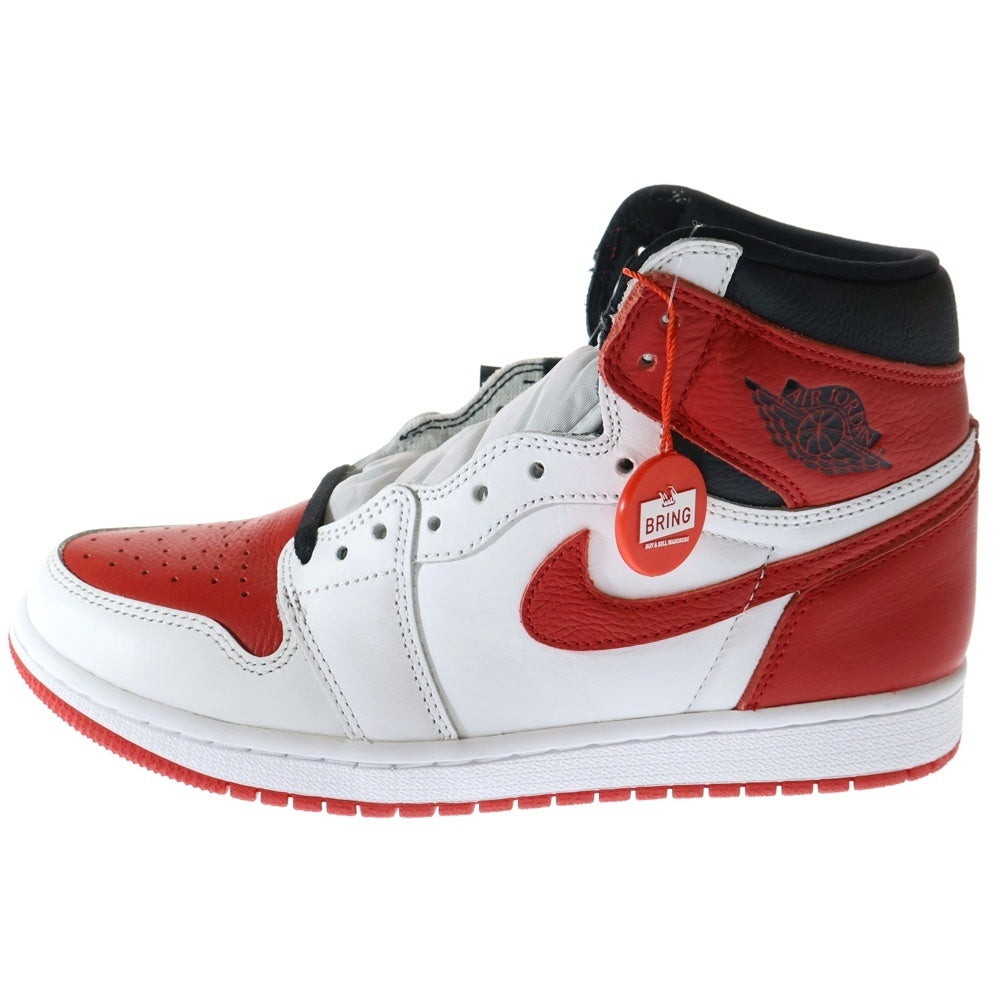 NIKE(ナイキ) AIR JORDAN 1 RETRO HIGH OG HERITAGE 555088-161 エアジョーダン1 レトロ ヘリテージ ハイカットスニーカー US8/26.0cm ホワイト/レッド