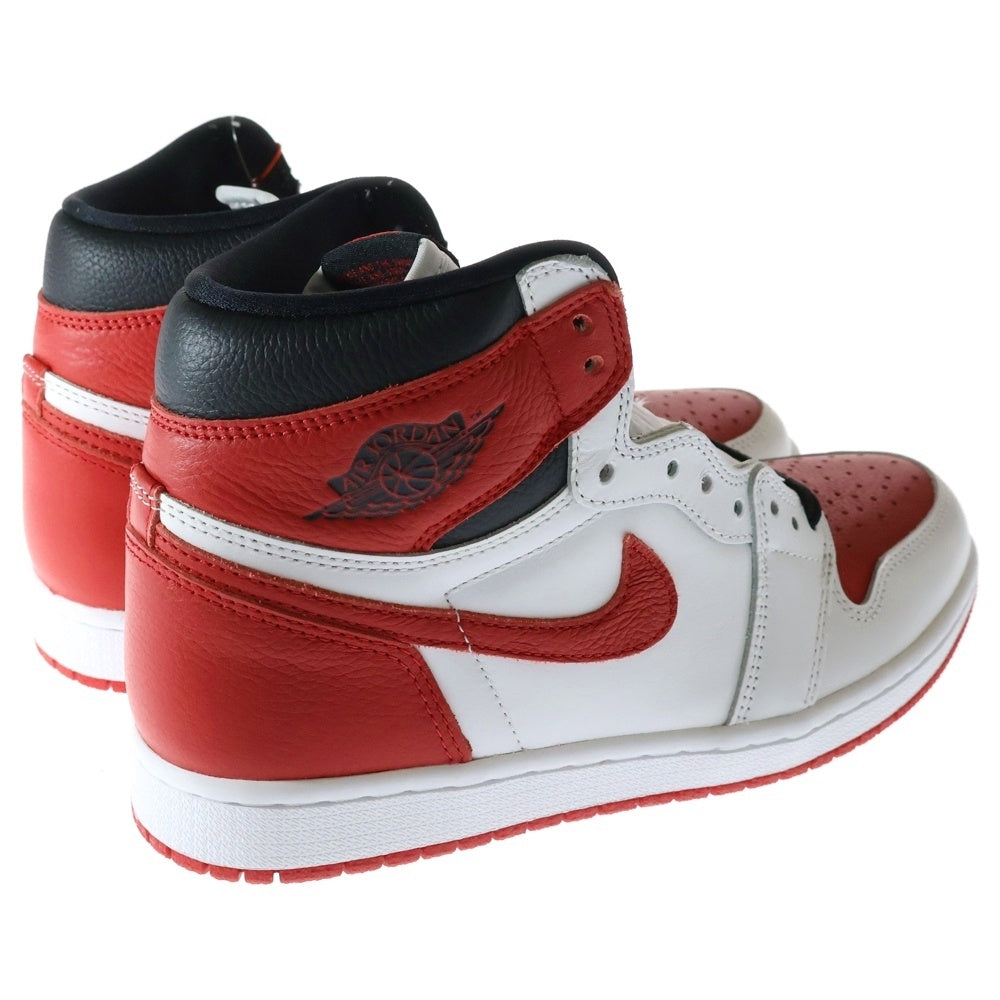 NIKE(ナイキ) AIR JORDAN 1 RETRO HIGH OG HERITAGE 555088-161 エアジョーダン1 レトロ ヘリテージ ハイカットスニーカー US8/26.0cm ホワイト/レッド