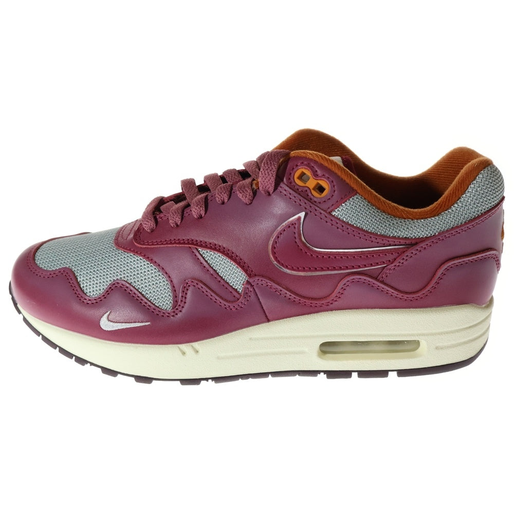 NIKE(ナイキ) ×PATTA AIR MAX 1 NIGHT MAROON DO9549-001 パタ エアマックス1 ナイトマルーン ローカットスニーカー パープル US8/26.0cm