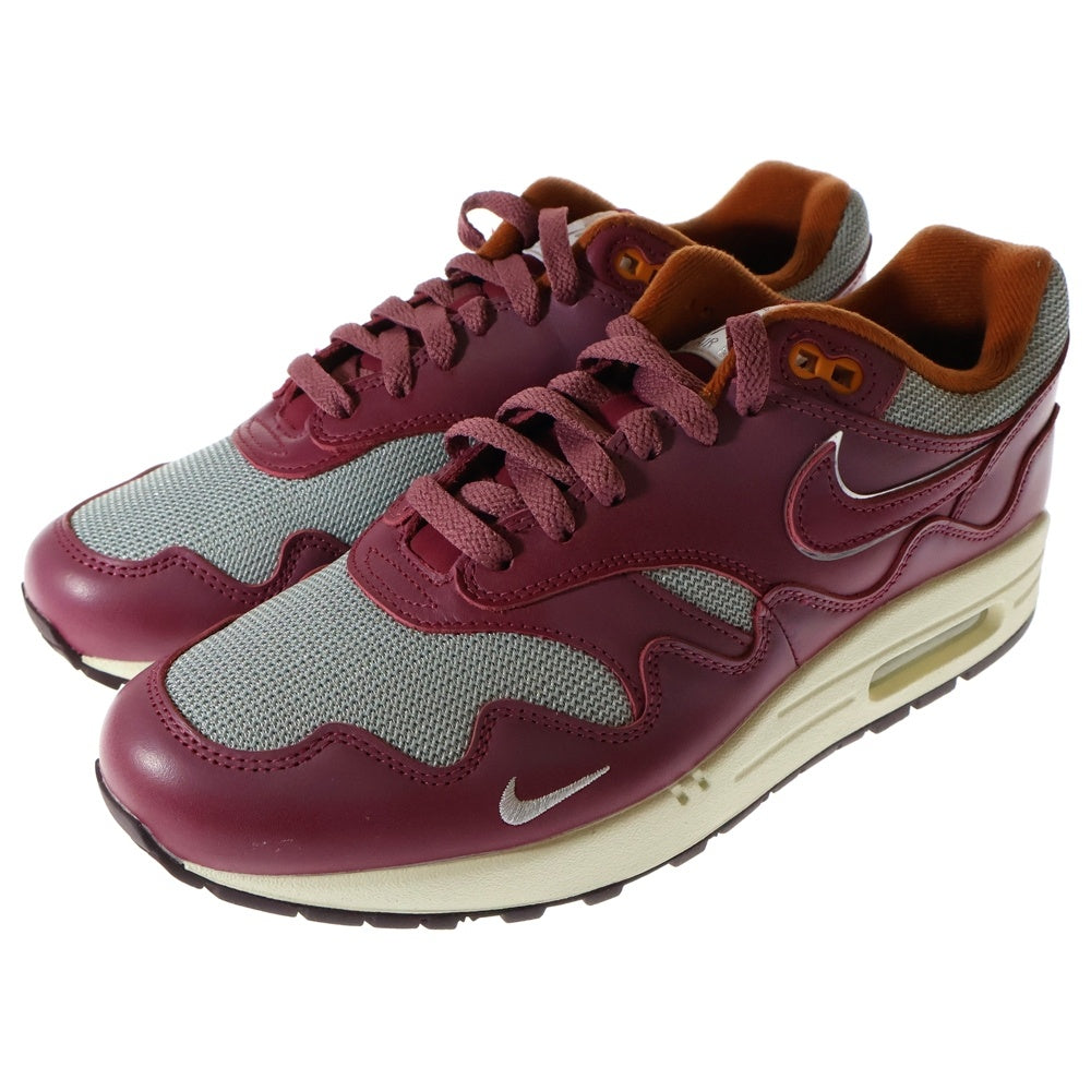 NIKE(ナイキ) ×PATTA AIR MAX 1 NIGHT MAROON DO9549-001 パタ エアマックス1 ナイトマルーン ローカットスニーカー パープル US8/26.0cm