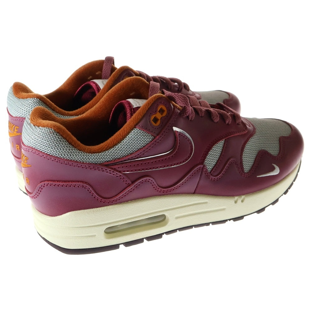 NIKE(ナイキ) ×PATTA AIR MAX 1 NIGHT MAROON DO9549-001 パタ エアマックス1 ナイトマルーン ローカットスニーカー パープル US8/26.0cm