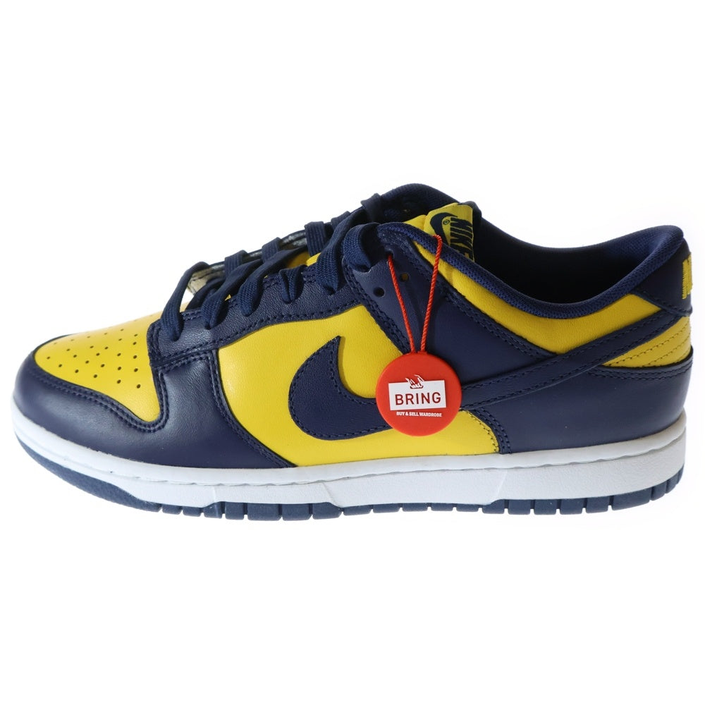 NIKE(ナイキ) DUNK LOW MICHIGAN DD1391-700 ダンク ミシガン ローカットスニーカー ネイビー/イエロー US8/26.0cm