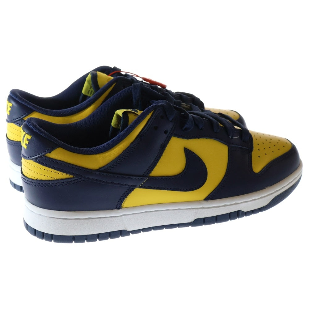 NIKE(ナイキ) DUNK LOW MICHIGAN DD1391-700 ダンク ミシガン ローカットスニーカー ネイビー/イエロー US8/26.0cm