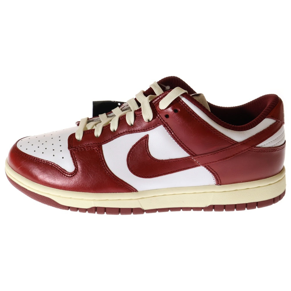 NIKE(ナイキ) WMNS DUNK LOW PRM TEAM RED AND WHITE FJ4555-100 ウィメンズ ダンク チームレッドアンドホワイト ローカットスニーカー ホワイト/レッド US10/27.0cm