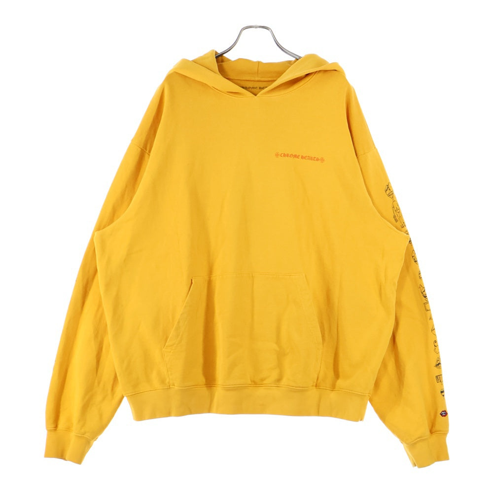 CHROME HEARTS(クロムハーツ) PPO mustard HD PLVR MATTY BOYバックプリントプルオーバーパーカー マスタード