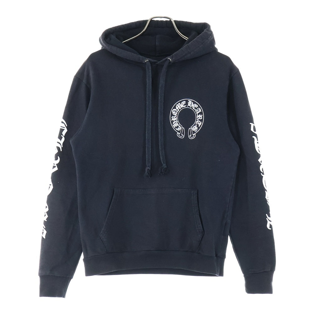 CHROME HEARTS(クロムハーツ) ×MATTY BOY Chomper Horseshoe Hoodie ×マッティボーイ チョンパー ホースシューフーディ プルオーバースウェットパーカー ブラック