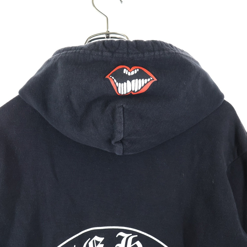 CHROME HEARTS(クロムハーツ) ×MATTY BOY Chomper Horseshoe Hoodie ×マッティボーイ チョンパー ホースシューフーディ プルオーバースウェットパーカー ブラック