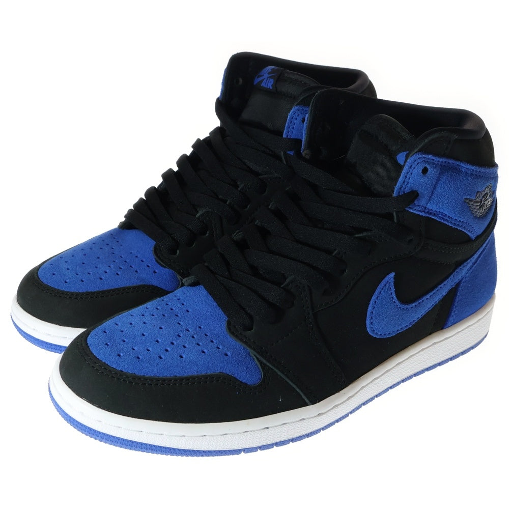 NIKE(ナイキ) AIR JORDAN 1 RETRO HIGH OG ROYAL REIMAGINED DZ5485-042 エアジョーダン1 レトロ ロイヤル リイマジンド ハイカットスニーカー ブラック/ブルー US8.5/26.5cm