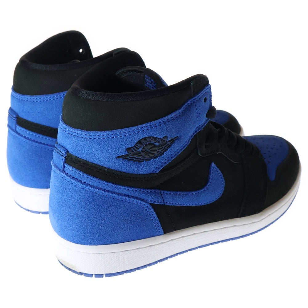 NIKE(ナイキ) AIR JORDAN 1 RETRO HIGH OG ROYAL REIMAGINED DZ5485-042 エアジョーダン1 レトロ ロイヤル リイマジンド ハイカットスニーカー ブラック/ブルー US8.5/26.5cm