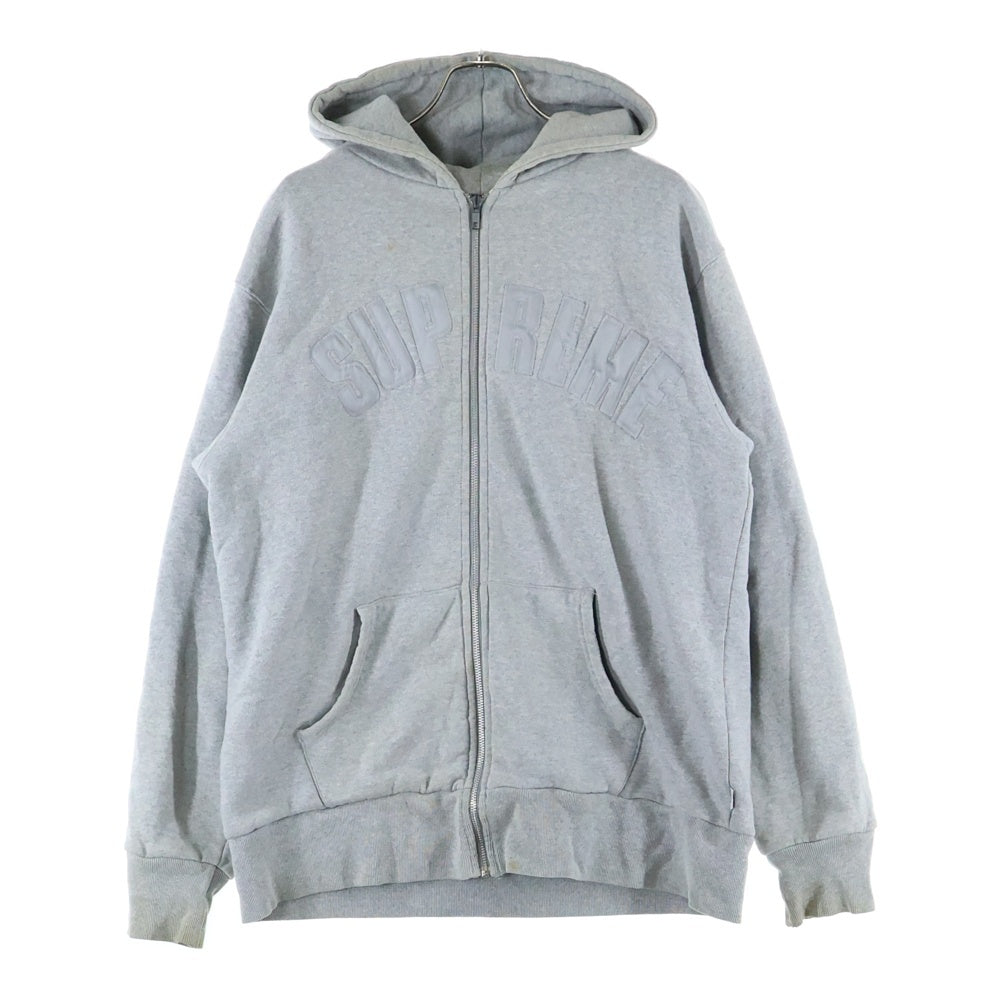 SUPREME(シュプリーム) 17AW Arc Logo アーチロゴ ジップアップパーカー 裏地サーマル グレー