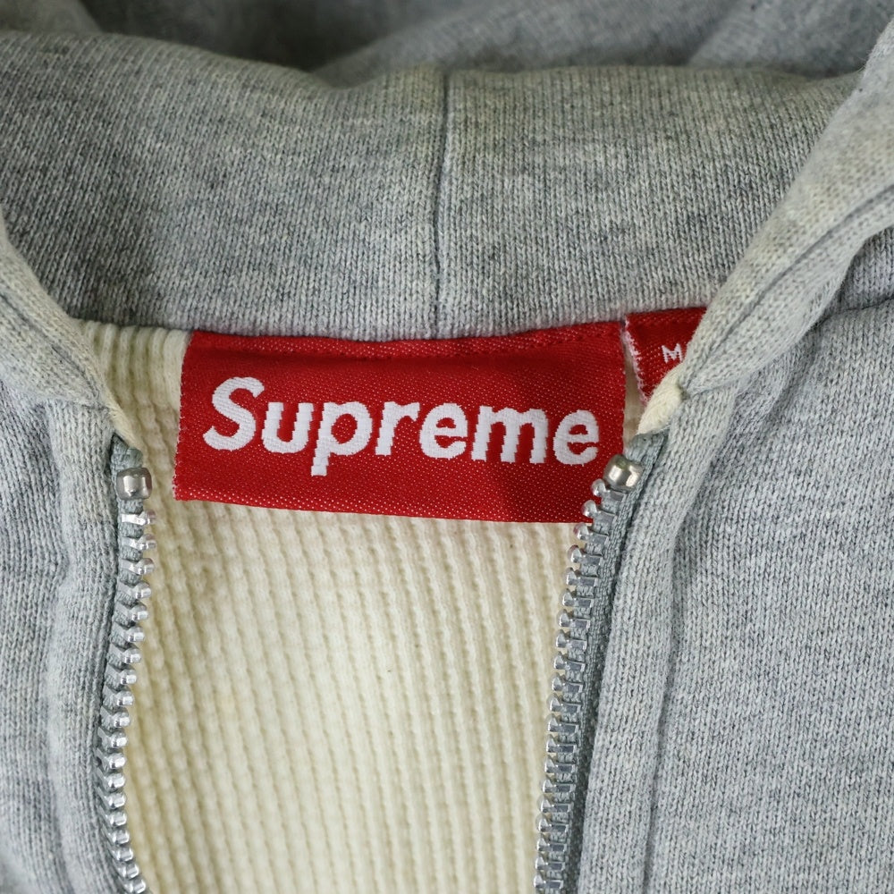SUPREME(シュプリーム) 17AW Arc Logo アーチロゴ ジップアップパーカー 裏地サーマル グレー