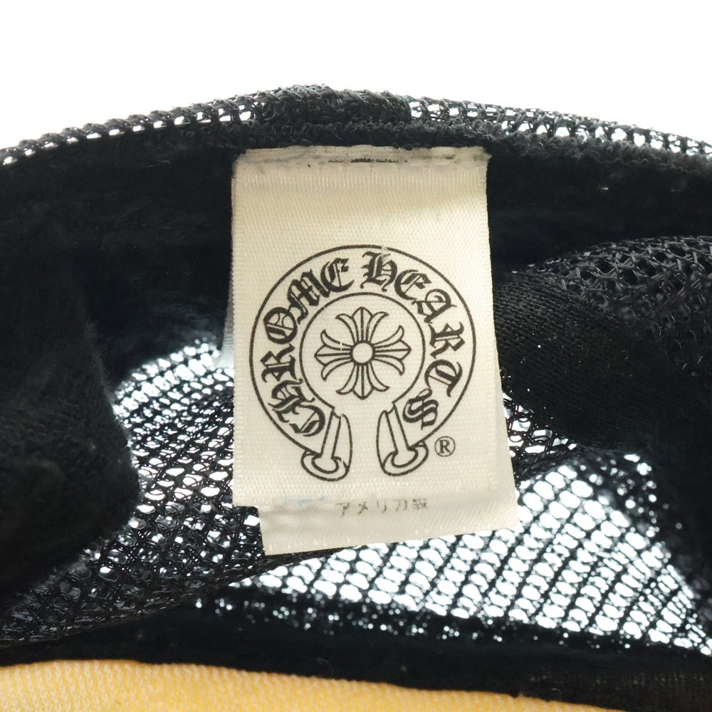 CHROME HEARTS(クロムハーツ) TRUCKER CAP トラッカーキャップ CHパッチクロスボール付メッシュキャップ 帽子 ブラック/ホワイト